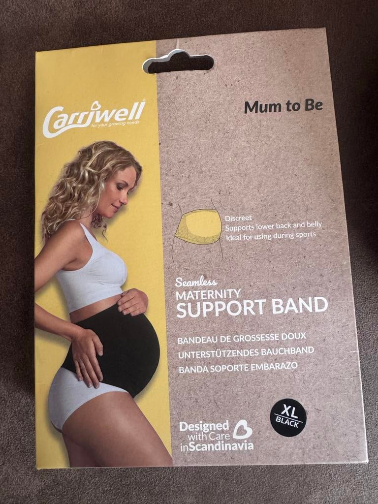 Carriwell Zwangerschapsband XL, Kleding | Dames, Positiekleding, Nieuw, Buikband, Maat 46/48 (XL) of groter, Zwart, Ophalen