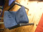 4x. Eetkamerstoel Leolux type Cachucha, Huis en Inrichting, Stoelen, Ophalen, Metaal, Gebruikt, Blauw