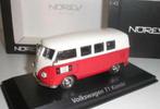 VOLKSWAGEN T1 KOMBI 1955 WIT & ROOD 1/43 NOREV ref: 840216, Verzenden, Nieuw, Auto, Norev