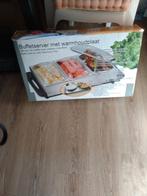 Buffetserver en warmhoudplaat, Ophalen, Zo goed als nieuw