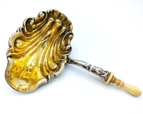 Antieke zilveren dooplepel, Schwäbisch Gmünd, Duitsland, Antiek en Kunst, Antiek | Goud en Zilver, Zilver, Verzenden