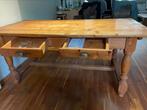 Grenen eettafel en 4 stoelen, Huis en Inrichting, Tafels | Salontafels, Ophalen, 50 tot 100 cm, Zo goed als nieuw, Rechthoekig
