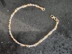 14 karaat wit goud geel goud armband massief 17.5 cm, Sieraden, Tassen en Uiterlijk, Antieke sieraden, Verzenden, Goud, Armband