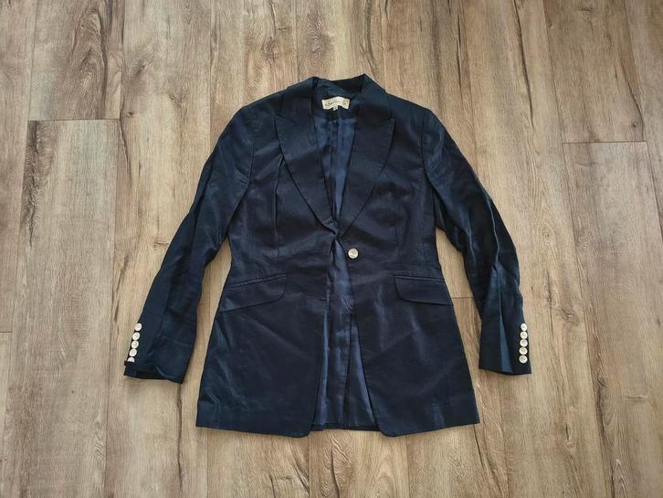 Prachtige donkerblauwe blazer, colbert Josephine & Co, 38., Kleding | Dames, Jasjes, Kostuums en Pakken, Zo goed als nieuw, Jasje