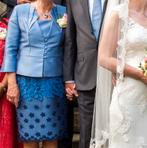 lavendelblauw complet, Maat 38/40 (M), Cocktailjurk, Zo goed als nieuw, Isabel Campos