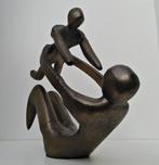 Beeld metaal ouder kind - familie - gezin, Antiek en Kunst, Ophalen of Verzenden