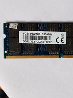 1GB DDR Geheugen - PC2700 333MHz, Computers en Software, RAM geheugen, Ophalen of Verzenden, DDR, Desktop, Gebruikt