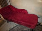 Linkszijdige chaise longue NIMES Fluweel Bordeaux, Huis en Inrichting, Ophalen, Zo goed als nieuw, Eenpersoons, Minder dan 150 cm