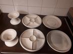 2 x etagere/schaal tupperware, Schaal of Schalen, Overige stijlen, Gebruikt, Ophalen of Verzenden