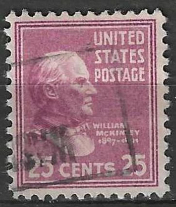 USA 1938 - Yvert 394 - William McKinley (ST), Postzegels en Munten, Postzegels | Amerika, Gestempeld, Noord-Amerika, Verzenden