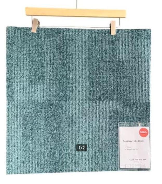 Club tapijttegels nieuw | Aqua | 400 m2, Huis en Inrichting, Stoffering | Vloerbedekking, Nieuw, Tapijttegels, 75 m² of meer, Ophalen of Verzenden