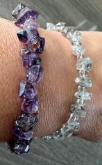 Amethist en herkimer diamant split armbanden, Ophalen of Verzenden, Nieuw