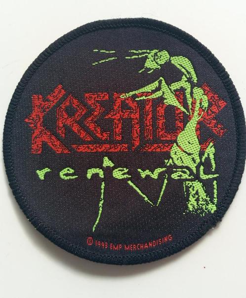 KREATOR  zeldzame vintage 1993 officiele patch Renewal k20, Verzamelen, Muziek, Artiesten en Beroemdheden, Nieuw, Kleding, Verzenden