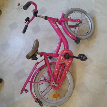 Lief! Girls Fiets Meisjes Roze 16 Inch beschikbaar voor biedingen