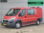Fiat Ducato 130pk Dubbel Cabine L2H1 Trekhaak Airco Camera W, Stof, Gebruikt, Euro 6, Bedrijf