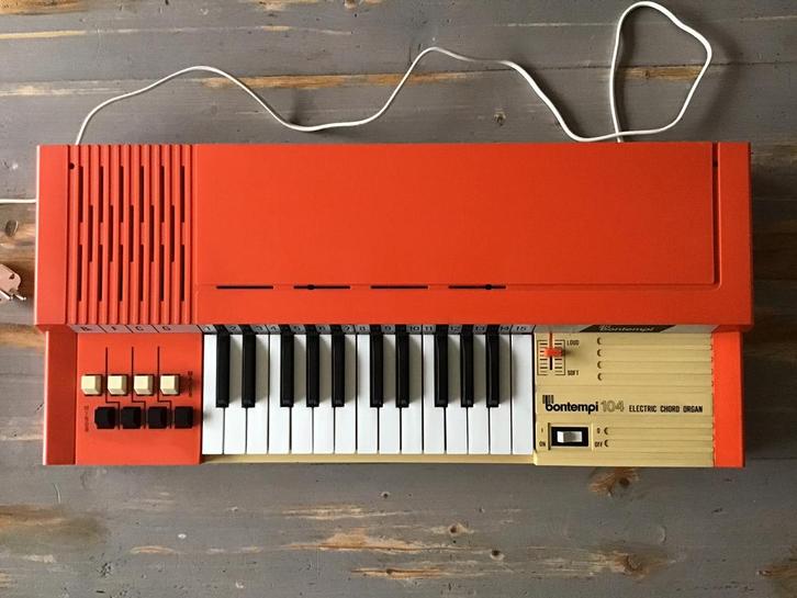Vintage Bontempi B104 elektrisch orgel uit de 70-er jaren, Muziek en Instrumenten, Orgels, Zo goed als nieuw, Orgel, 2 klavieren