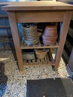 Tuintafel 60 x 50 x 83 (l x b x h), Ophalen, Gebruikt, Rechthoekig, Hout