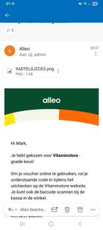 Vitaminstore card 3 stuks te koop van 50 euro, Tickets en Kaartjes, Cadeaubon