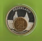 TW1006 Amsterdam Rijksmuseum met kwartje 25 ct ( 2 stuks ) !, Postzegels en Munten, Nederland, Munten, Verzenden