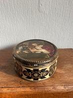 Vintage Koektrommel met Schilderij, Verzamelen, Ophalen of Verzenden, Gebruikt, Koek(jes), Overige merken