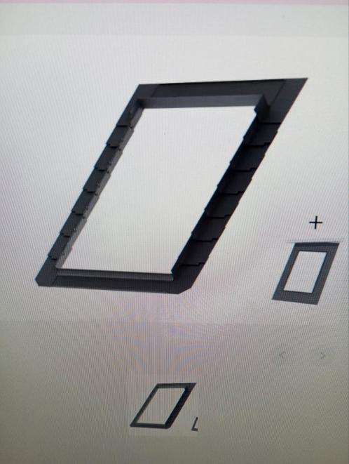 Velux gootstuk EDL M04 0000 voor dunne dakbedekking 78x98cm, Doe-het-zelf en Verbouw, Glas en Ramen, Nieuw, Dakraam, 80 tot 120 cm