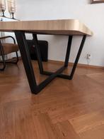 Stalen eetkamertafel onderstel in zwart poedercoat, Huis en Inrichting, Tafels | Eettafels, Zo goed als nieuw, Vijf personen of meer