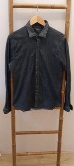 jeans overhemd Replay distressed donkerblauw, Kleding | Heren, Overhemden, Ophalen of Verzenden, Zo goed als nieuw, Blauw, Replay