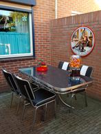 FIFTIES SIXTIES AMERIKAANSE BEL AIR DINER STOELEN MET TAFEL, Huis en Inrichting, Zo goed als nieuw, FIFTIES SIXTIES RETRO, Ophalen