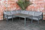Loungeset Brandon Alu. Corner set (showmodel), Aluminium, Ophalen of Verzenden, Zo goed als nieuw, Loungeset
