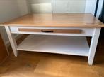 IKEA houten salontafel, wit en bruin, Huis en Inrichting, Tafels | Salontafels, Ophalen, Gebruikt, 50 tot 100 cm, 50 tot 100 cm