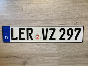 Duits nummerbord, kenteken plaat, beschikbaar voor biedingen