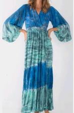 Prachtige bohemian maxi overslag jurk Hippie Chick Ibiza L, Ophalen of Verzenden, Zo goed als nieuw, Blauw