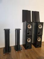 Mission 732 luidsprekers plus Mission luidspreker stands, Audio, Tv en Foto, Luidsprekers, Gebruikt, 60 tot 120 watt, Front, Rear of Stereo speakers
