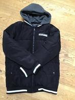 Stoere zwart/grijs jongens winterjas, maat 170/176, Ophalen, Zo goed als nieuw, Jongen, Jas