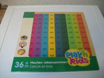 Houten reken sommen (nieuw) beschikbaar voor biedingen