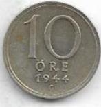 10  öre  1944  Zweden. km. 813, Ophalen of Verzenden, Overige landen, Losse munt, Zilver