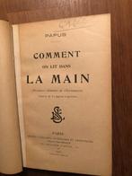 1902, Esoterie, Handleeskunde, Comment on lit dans la main, Antiek en Kunst, Antiek | Boeken en Bijbels, Papus, Verzenden