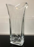 Fraaie VAAS glas 23 cm - glazen, Minder dan 50 cm, Glas, Gebruikt, Ophalen of Verzenden
