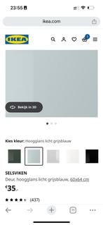 Ikea Besta deur grijsblauw 60x64 cm, Ophalen, Minder dan 20 cm, Zo goed als nieuw, Minder dan 5 m²