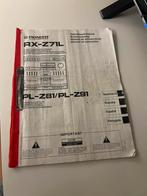 Pioneer RX-Z71L Handleiding, Ophalen of Verzenden