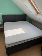 Emma bed grijs 2,00m x1,80m incl emma matras en topmatras, Ophalen, 210 cm, Tweepersoons, Zo goed als nieuw