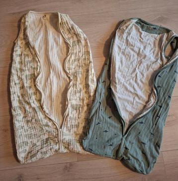 Te koop: 2 slaapzakken maat 70 zonder mouw beschikbaar voor biedingen
