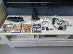 Xbox 360 + race stuur set + 3 controllers + Kinect + 4 games, Spelcomputers en Games, Spelcomputers | Xbox 360, Met 3 controllers of meer