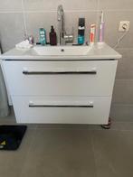 wastafelmeubel wit, Huis en Inrichting, Badkamer | Badkamermeubels, Ophalen, 50 tot 100 cm, Zo goed als nieuw, Minder dan 100 cm