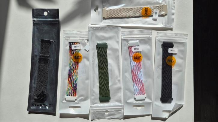 6 bandjes voor de Samsung smartwatch 4, Sieraden, Tassen en Uiterlijk, Horloges | Dames, Zo goed als nieuw, Polshorloge, Overige merken