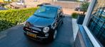 Fiat 500c 1.2benzine zwart cabrio automaat 2010 acc n.a.p, Auto's, Zwart, Cabriolet, Leder en Stof, Zwart