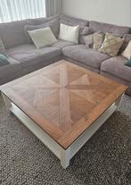 Goossens hardhouten salontafel 110110 cm, Huis en Inrichting, Tafels | Salontafels, Gebruikt, Vierkant, Ophalen of Verzenden, Minder dan 50 cm