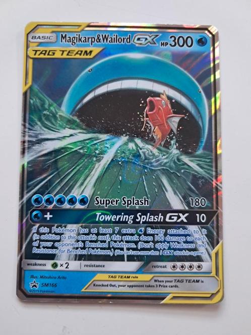 Magikarp & Wailord GX SM166 – Tag Team Pokémon Kaart Promo (, Hobby en Vrije tijd, Verzamelkaartspellen | Pokémon, Zo goed als nieuw