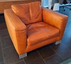 Molinari klassieke lederen fauteuil, Huis en Inrichting, Ophalen, Zo goed als nieuw, Minder dan 75 cm, 50 tot 75 cm