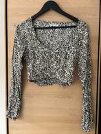 Crop button top met panterprint - Revelation - Maat M, Kleding | Dames, Ophalen of Verzenden, Zo goed als nieuw, Maat 38/40 (M)